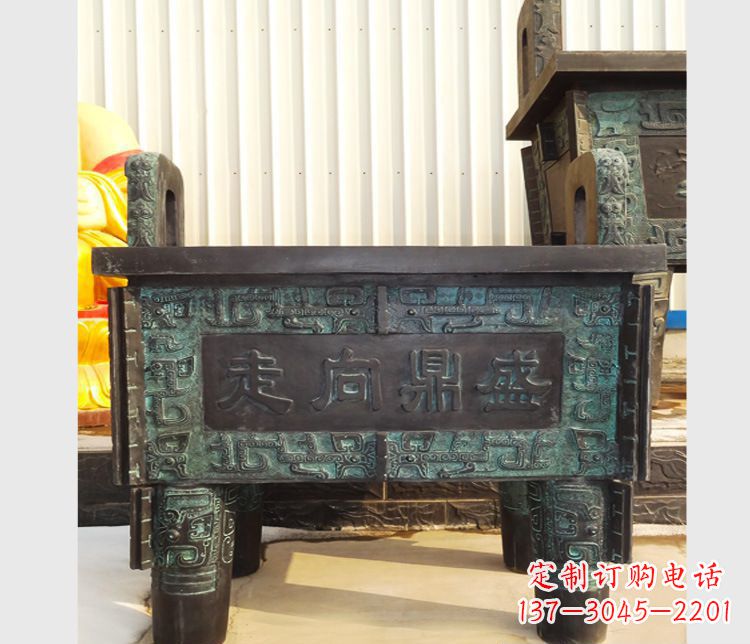 丽水青铜香炉雕塑，传承中国文化