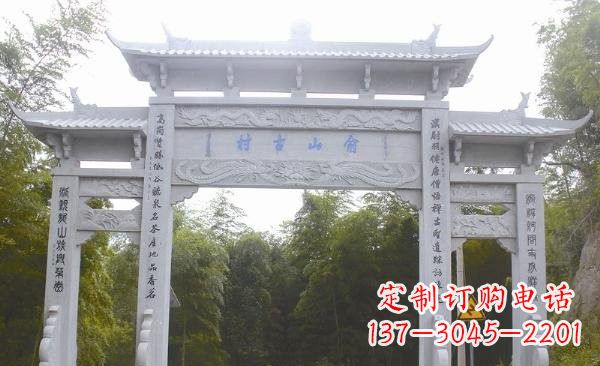 丽水让精美的牌坊雕塑为您打造精美环境