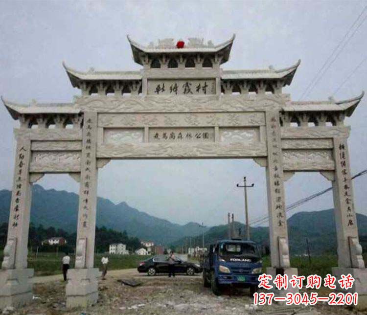 丽水三门牌坊石雕:细节讲究处处把精雕细琢