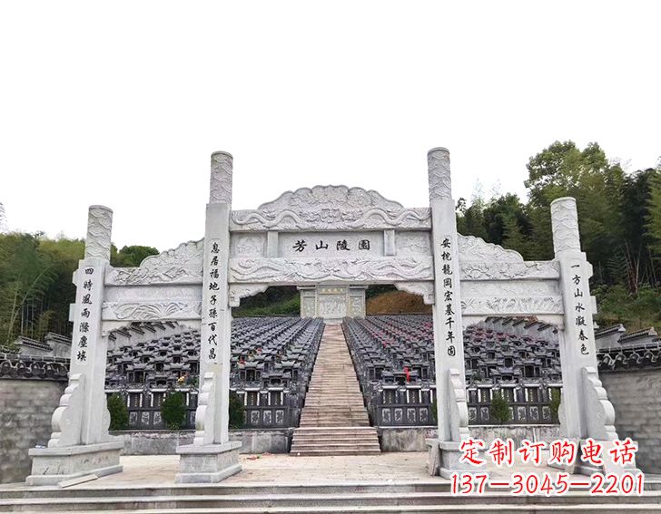 丽水三门石牌坊雕刻