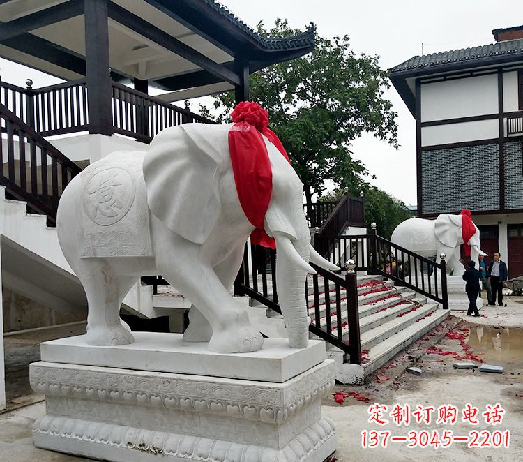 丽水迎接观音祝福的精美大象观音栏杆