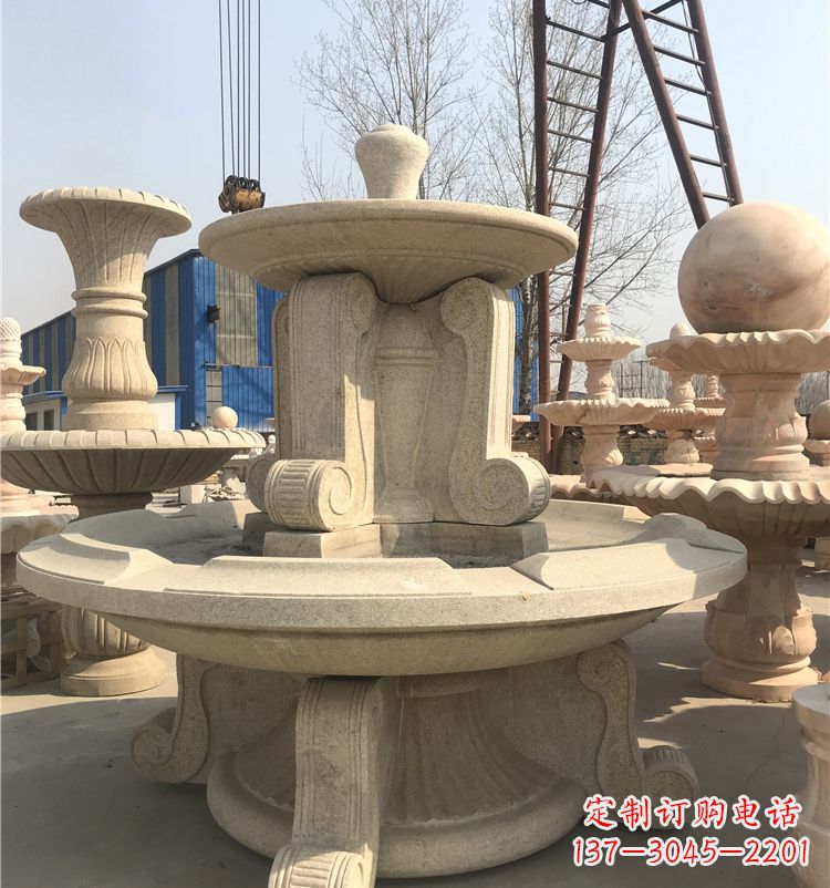 丽水石雕喷泉池:定制精美的雕塑水池