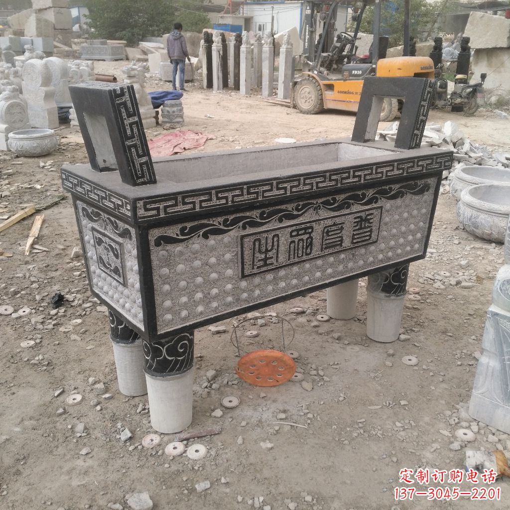 丽水石雕香炉鼎