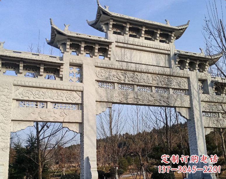 丽水石雕乡村牌坊