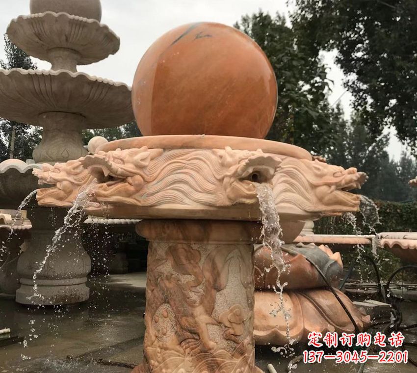 丽水石雕自然流水喷泉