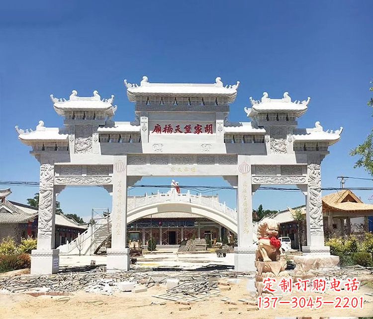 丽水石牌坊的雕刻