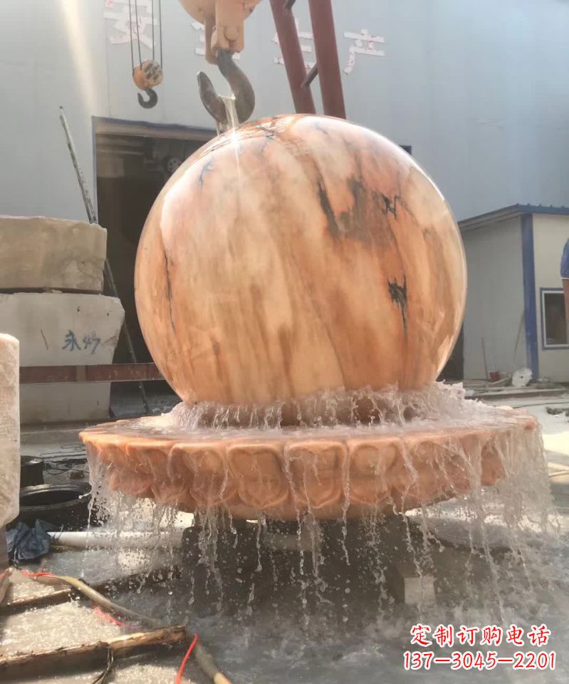 丽水时来运转风水球石雕
