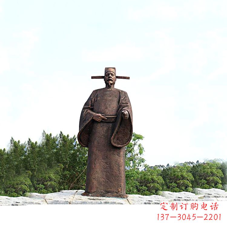 丽水世界法医学鼻祖纯铜宋慈公园景区终归历史名人雕像