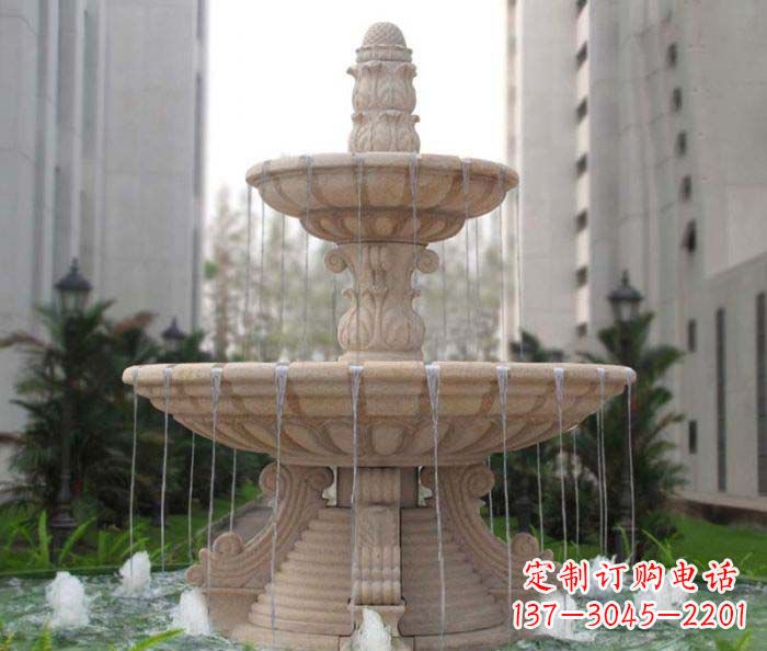丽水双层喷泉小区石雕