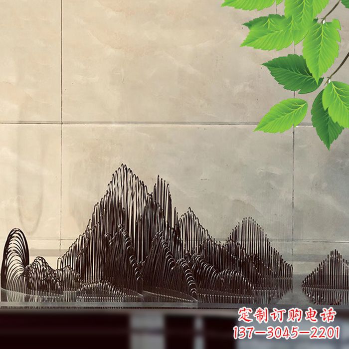 丽水水景水池不锈钢假山雕塑