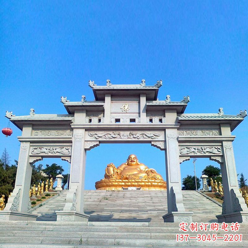丽水寺庙石雕牌坊