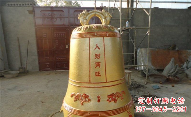 丽水寺庙铸铜钟雕塑