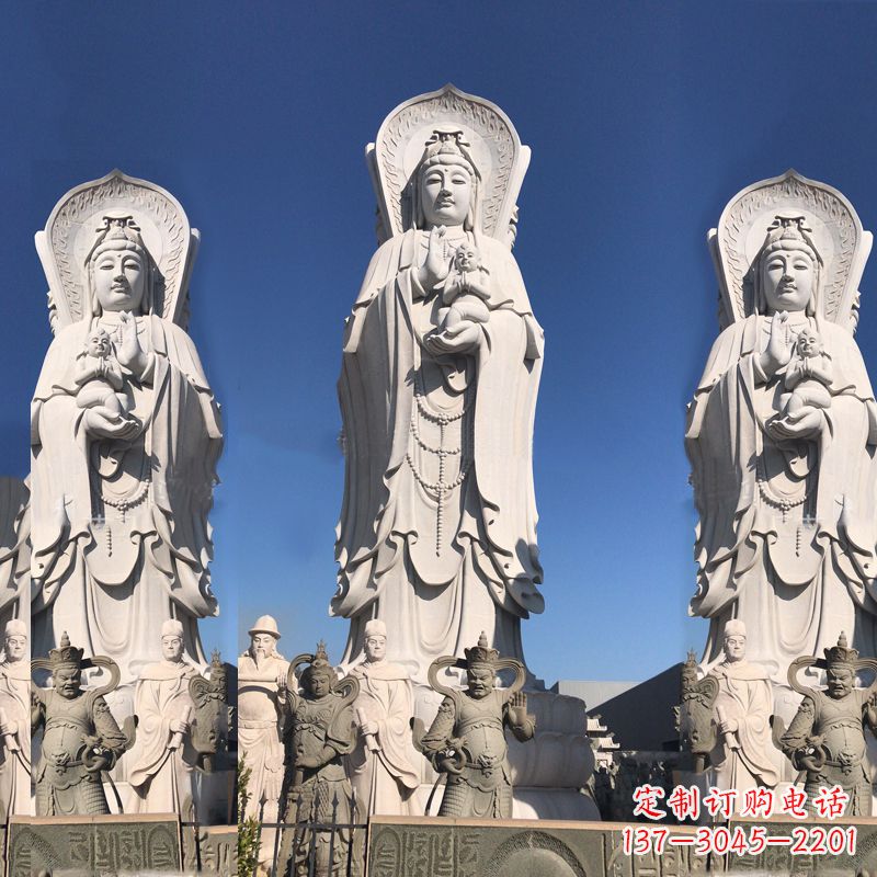 丽水送子观音大型石雕塑