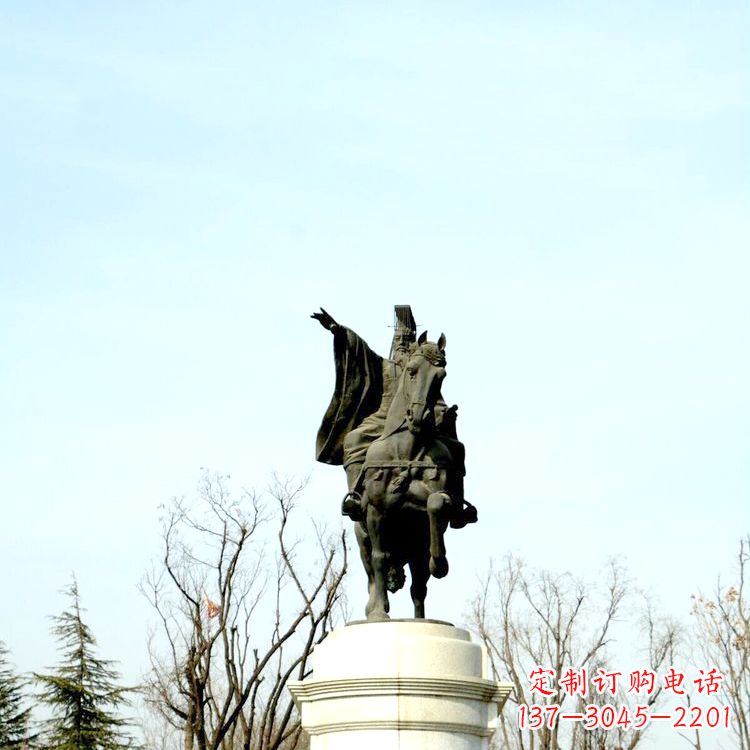 丽水隋文帝杨坚铜雕塑像