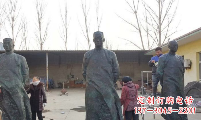 丽水陶行知人物铜雕 (3)