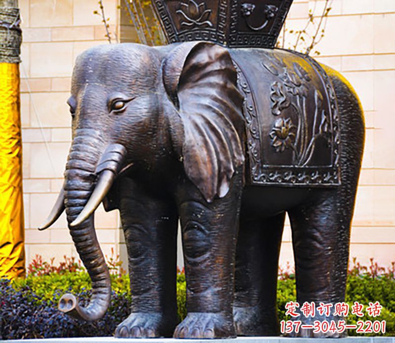 丽水铜雕大象
