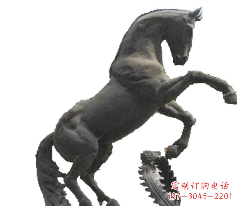 丽水铜雕广场街道景观摆件动物马雕塑