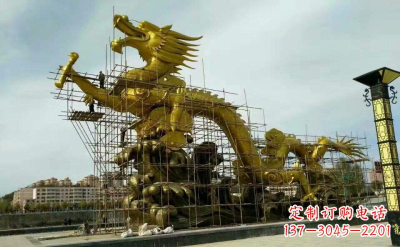 丽水铜雕广场神龙景观摆件