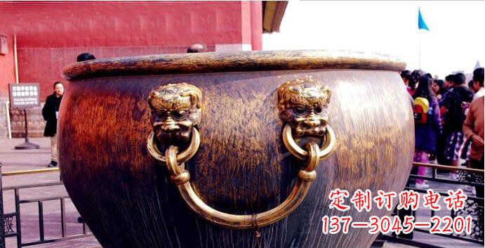 丽水铜雕水缸寺庙景观雕塑