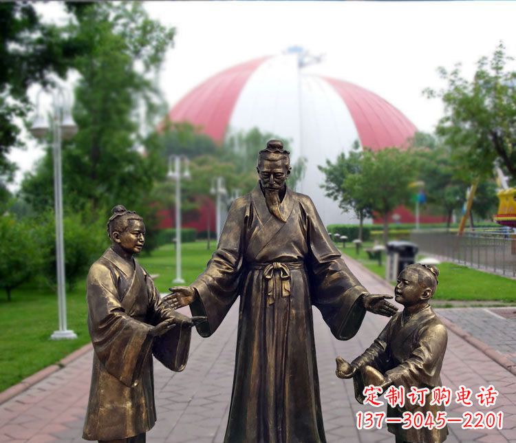 丽水铜雕园林孔融让梨