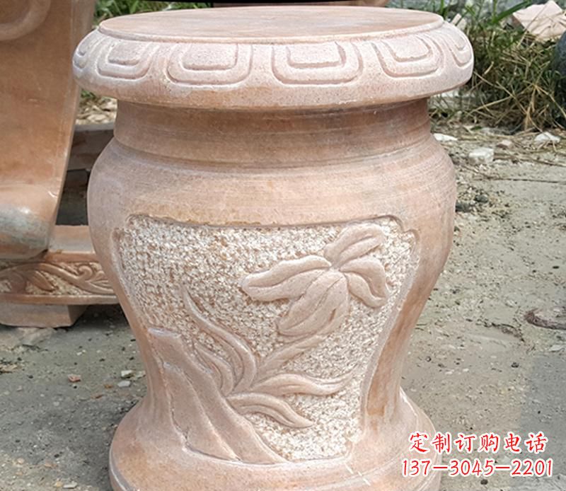 丽水晚霞红景观蝴蝶石凳