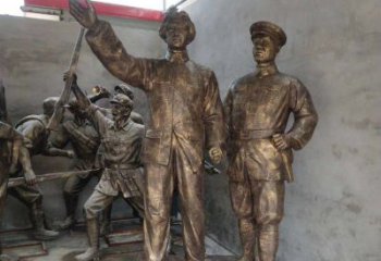 丽水青年时期毛主席铜雕，纪念未来的英雄