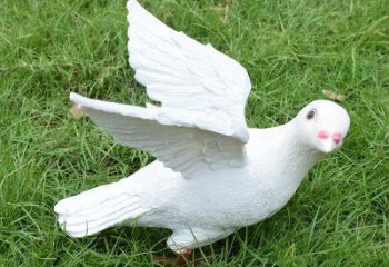 丽水象征和平的少女和平鸽雕塑