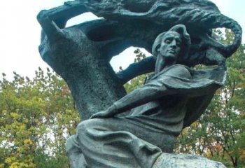 丽水世界名人19世纪波兰作曲家肖邦创意雕塑