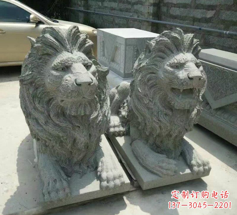 丽水卧式狮子石雕