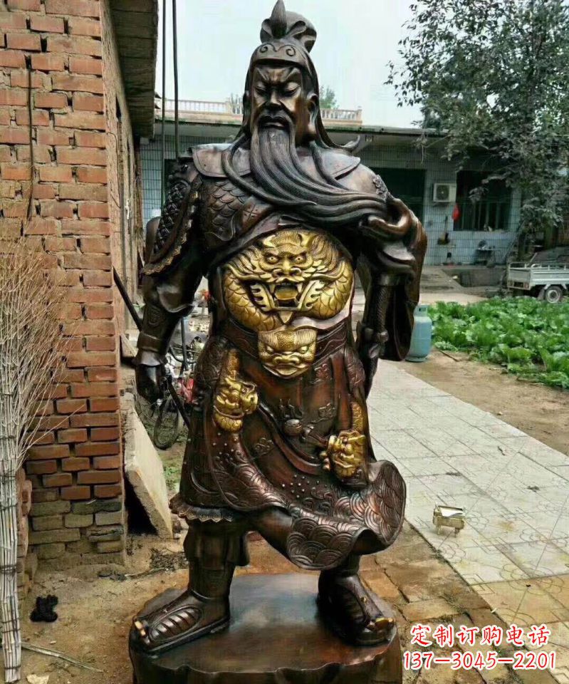 丽水武财神关公铜雕塑