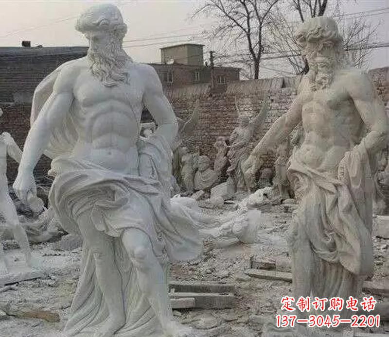 丽水西方阿基米德人物石雕