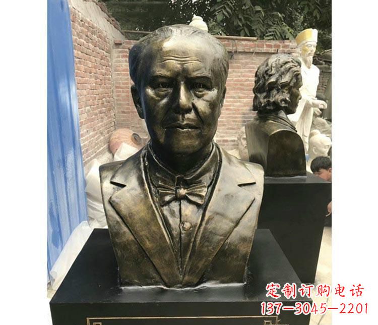 丽水西方名人爱迪生胸像铜雕