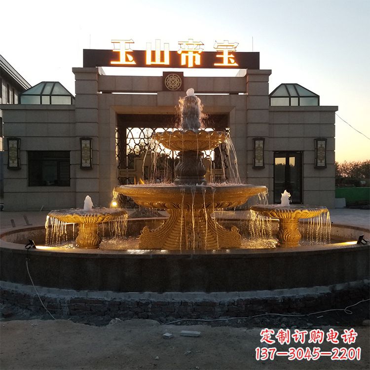 丽水小区广场欧式水景石雕喷泉