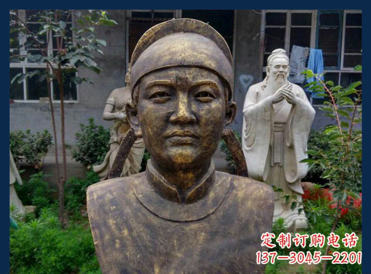 丽水校园古代名人毕昇铜雕