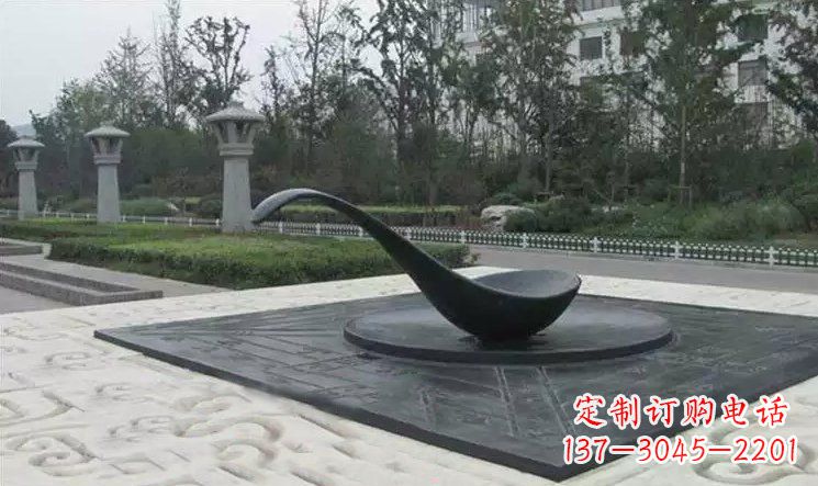 丽水校园古代指南针司南铜雕