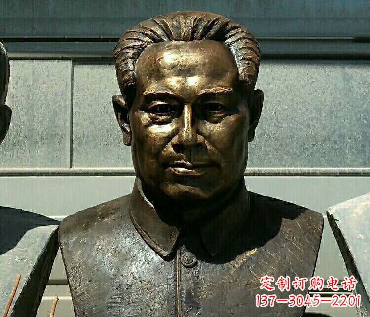丽水校园周恩来胸像铜雕