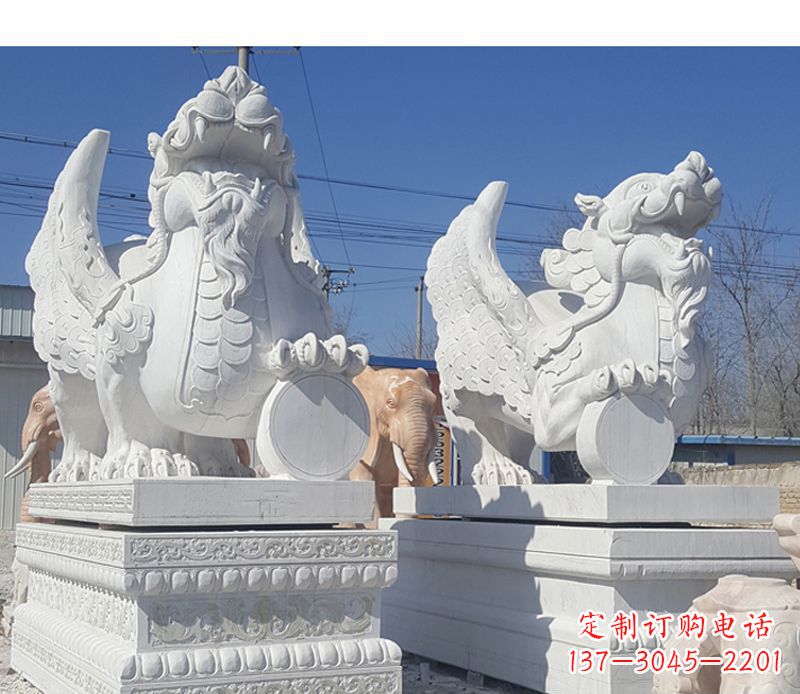 丽水獬豸法院门口神兽石雕