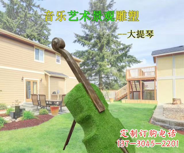 丽水音乐艺术景观大提琴雕塑
