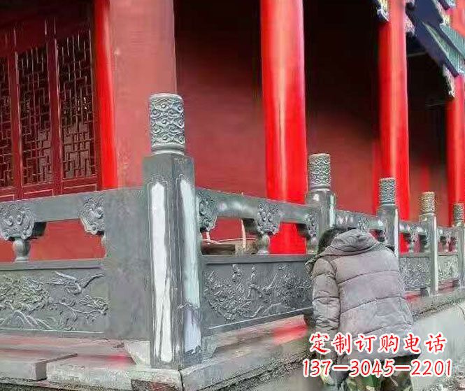 丽水园林仿古石栏板景观石雕 (9)