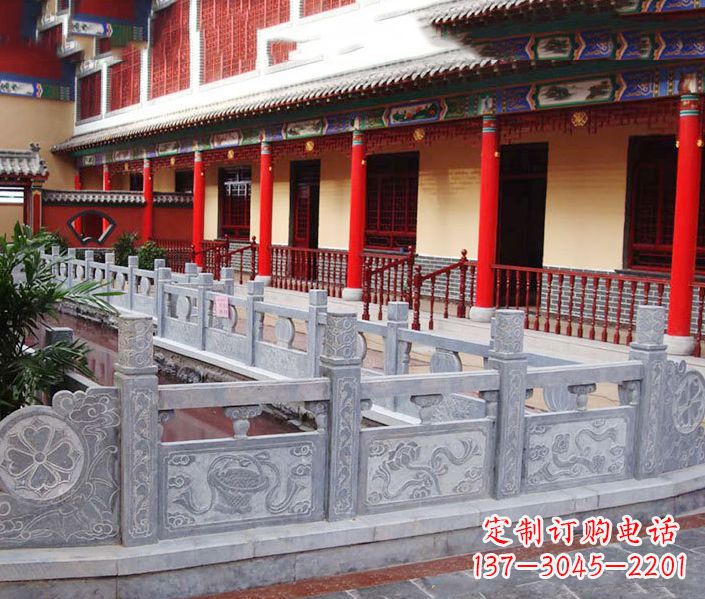 丽水园林仿古石栏板景观石雕 (12)