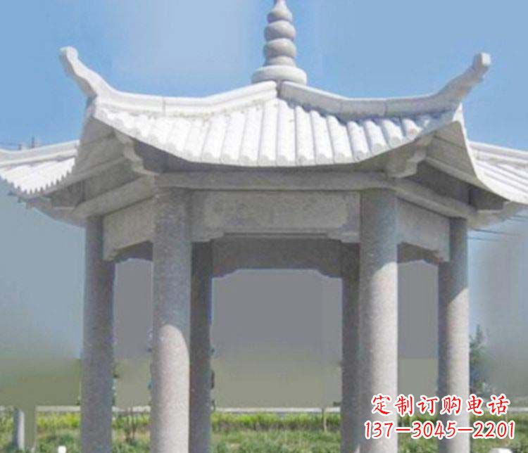 丽水园林仿古石凉亭景观石雕