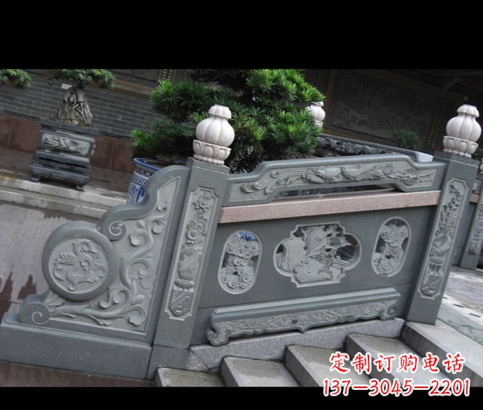 丽水园林景观大理石栏板雕塑 (6)