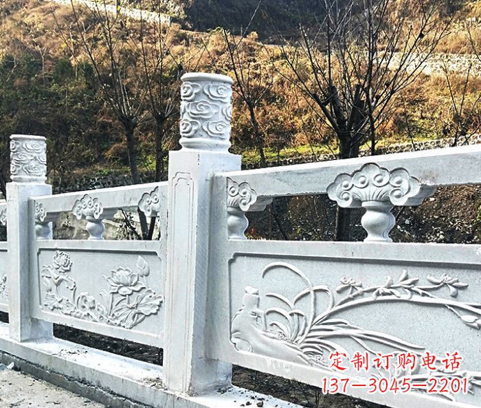 丽水园林景观大理石栏板石雕 (7)