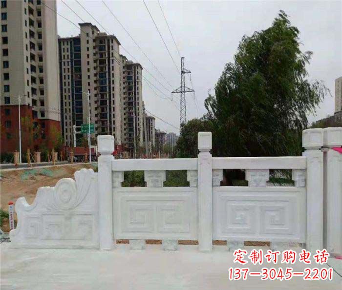 丽水园林景观大理石栏板石雕 (5)