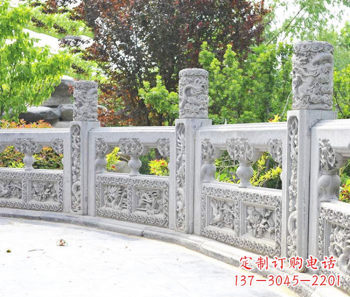 丽水园林景观大理石栏板石雕 (9)