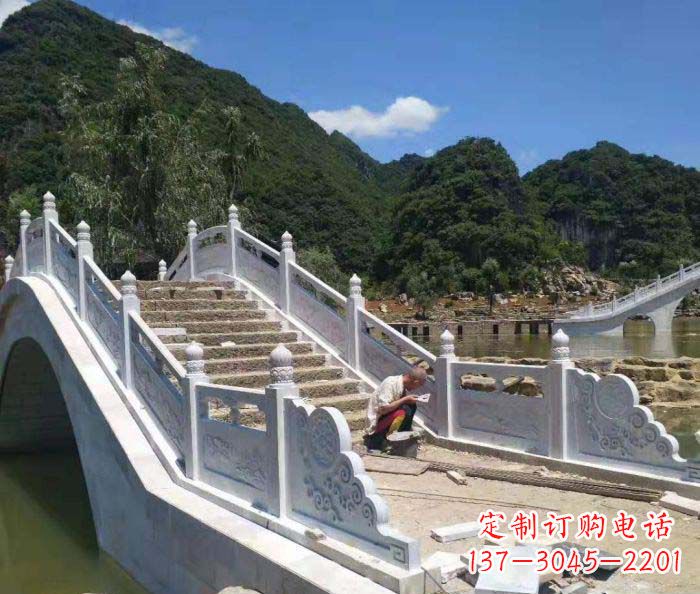 丽水园林景观大理石桥栏板石雕_1