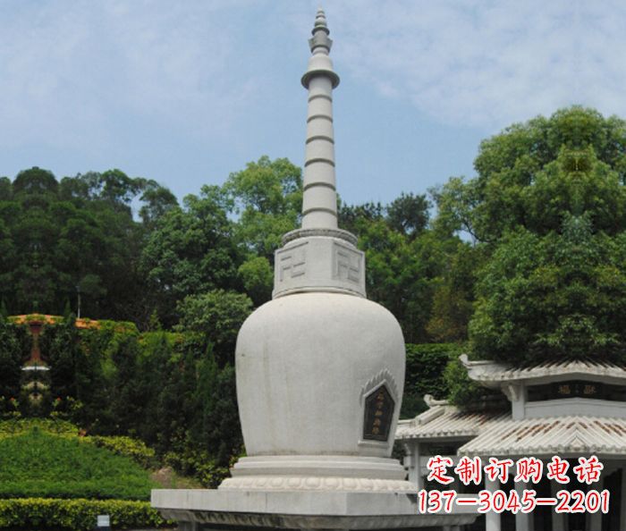 丽水园林景观大理石舍利塔石雕