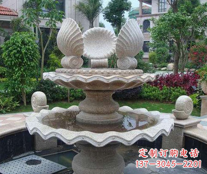 丽水园林景观多层喷泉石雕