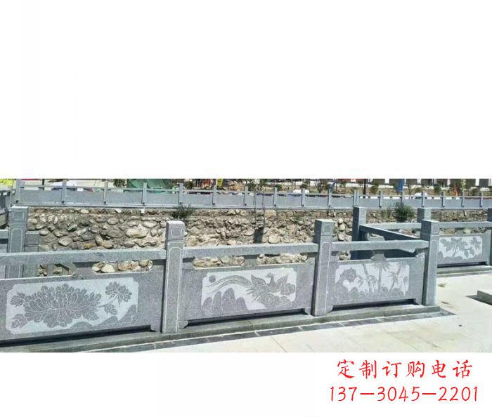 丽水园林景观仿古石雕栏板 (5)