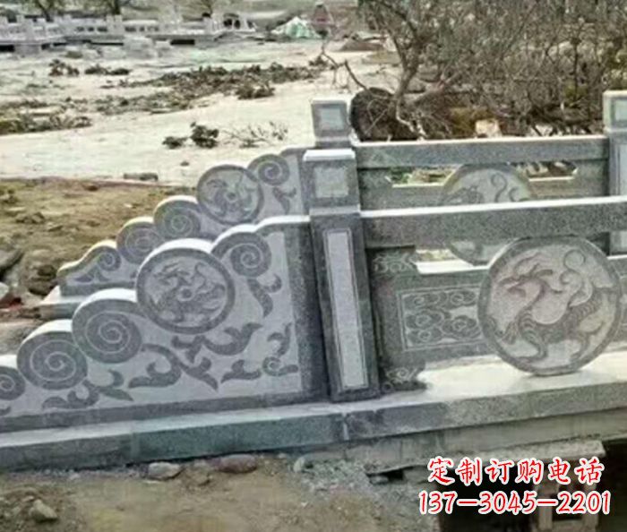 丽水园林景观仿古石雕栏板 (10)